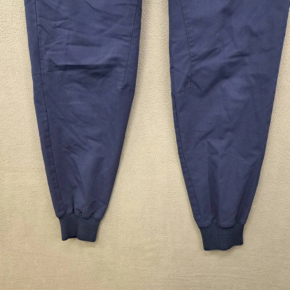 FIGS Navy Blue Jogger Scrub Pants MXSXW2004 Elastic Waist Drawstring Size Large
